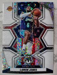 LeBron James [White Sparkle] Basketball Cards 2021 Panini Mosaic Prices