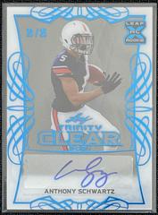 Anthony Schwartz [Platinum] #CA-AS1 Football Cards 2021 Leaf Trinity Clear Autograph Prices