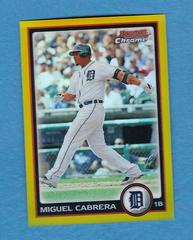 Miguel Cabrera [Gold Refractor] Baseball Cards 2010 Bowman Chrome Prices
