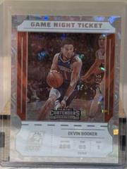 Devin Booker [Cracked Ice] #13 Basketball Cards 2022 Panini Contenders Game Night Ticket Prices