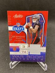 Desmond Ridder [Silver] Football Cards 2022 Panini Absolute War Room Materials Prices