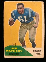 Jim Matheny Football Cards 1960 Fleer Prices