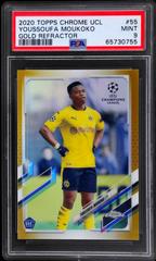 Youssoufa Moukoko [Gold] Soccer Cards 2020 Topps Chrome UEFA Champions League Prices