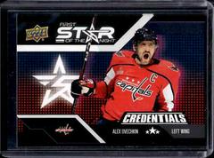 Alex Ovechkin #1S-9 Hockey Cards 2022 Upper Deck Credentials 1st Star of the Night Prices