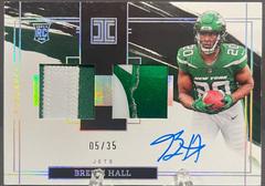 Breece Hall [Helmet Patch Autograph] Football Cards 2022 Panini Impeccable Prices