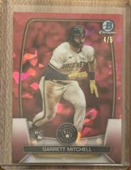 Garrett Mitchell [Red] #3 Baseball Cards 2023 Bowman Chrome Prices