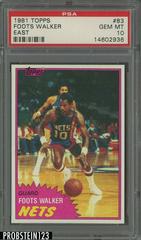 Foots Walker East Basketball Cards 1981 Topps Prices