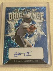 Calvin Austin III [Metalized Sparkles Blue] #FB-CA1 Football Cards 2022 Leaf Flash of Brilliance Autographs Prices
