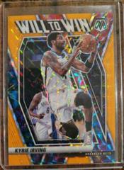 Kyrie Irving [Orange Fluorescent] Basketball Cards 2020 Panini Mosaic Will to Win Prices