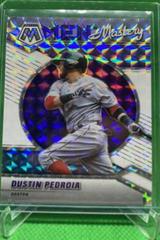 Dustin Pedroia [White] Baseball Cards 2022 Panini Mosaic Men of Mastery Prices
