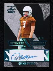 Quinn Ewers [Platinum Spectrum] Football Cards 2022 Leaf Ultimate Draft X Autographs Prices