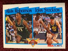 Alvin Robertson, John Stockton Steals League Leaders Basketball Cards 1991 Hoops Prices