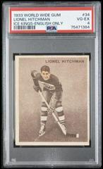 Lionel Hitchman [English Only] Hockey Cards 1933 World Wide Gum Ice Kings Prices