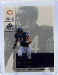 Brian Urlacher Football Cards 2001 SP Game Used Prices