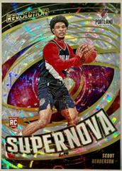 Scoot Henderson [Fractal] #9 Basketball Cards 2023 Panini Revolution Supernova Prices