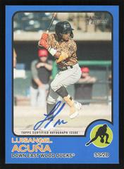 Luisangel Acuna [Blue] #ROA-LA Baseball Cards 2022 Topps Heritage Minor League Real One Autographs Prices