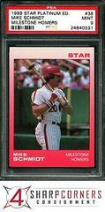 Mike Schmidt [Milestone Homers] #38 Baseball Cards 1988 Star Platinum Edition Prices