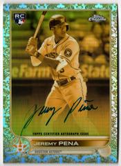 Jeremy Pena Baseball Cards 2022 Topps Gilded Collection Chrome Cast in Gold Autographs Prices