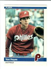 Von Hayes Baseball Cards 1984 Fleer Prices