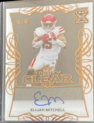 Elijah Mitchell Football Cards 2021 Leaf Trinity Clear Autograph Prices