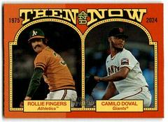 Camilo Doval / Rollie Fingers #TAN-12 Baseball Cards 2024 Topps Heritage Then and Now Prices
