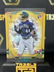 Julio Rodriguez [Gold] #74 Baseball Cards 2022 Topps Triple Threads Prices