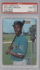 Anthony Brewer [Platinum] #64 Baseball Cards 2001 Topps H.D Prices