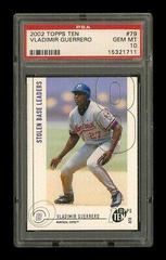 Vladimir Guerrero #79 Baseball Cards 2002 Topps Ten Prices