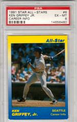 Ken Griffey Jr. [Career Info] #6 Baseball Cards 1991 Star All Stars Prices
