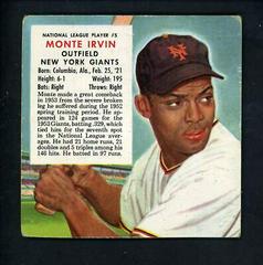 Monte Irvin #5 Baseball Cards 1954 Red Man Tobacco Prices