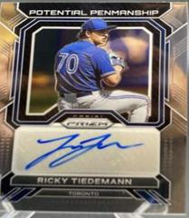 Ricky Tiedemann Baseball Cards 2023 Panini Prizm Potential Penmanship Autographs Prices