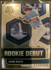 Evan White #RD19 Baseball Cards 2021 Panini Mosaic Rookie Debut Prices