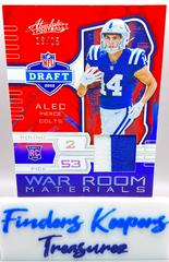 Alec Pierce [Silver] #21 Football Cards 2022 Panini Absolute War Room Materials Prices