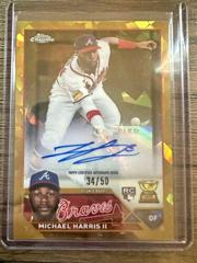 Michael Harris II [Gold] #USA-MH Baseball Cards 2023 Topps Chrome Update Sapphire Autographs Prices