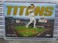 Mike Trout [Gold] #CT-3 Baseball Cards 2023 Topps Chrome Titans Prices