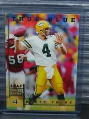 Brett Favre [True Blue] #112 Football Cards 1998 Leaf Rookies & Stars Prices