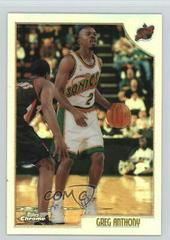 Greg Anthony Refractor Basketball Cards 1998 Topps Chrome Prices