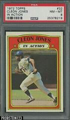 Cleon Jones [In Action] #32 Baseball Cards 1972 Topps Prices