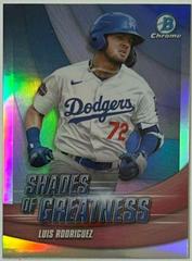 Luis Rodriguez #SG-28 Baseball Cards 2022 Bowman Chrome Shades of Greatness Prices