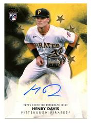 Henry Davis [Gold] #BSA-HD Baseball Cards 2024 Topps Baseball Stars Autograph Prices
