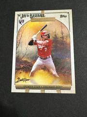 Spencer Steer [Easel] #3 Baseball Cards 2023 Topps X Bob Ross The Joy Of Prices