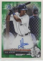 Jose Azocar [Green Refractor] #CPA-JAZ Baseball Cards 2017 Bowman Chrome Prospects Autographs Prices