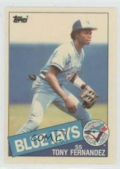 Tony Fernandez Baseball Cards 1985 Topps Tiffany Prices