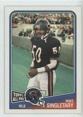 Mike Singletary #82 Football Cards 1988 Topps Prices