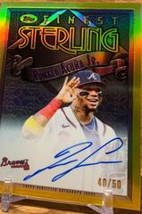 Ronald Acuna Jr. [Autograph] #142 Baseball Cards 2023 Topps Finest Flashbacks Prices