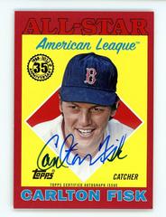 Carlton Fisk [Red] #88ASA-CFI Baseball Cards 2023 Topps 1988 All Star Autographs Prices