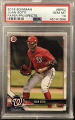 Juan Soto Baseball Cards 2018 Bowman Paper Prospects Prices