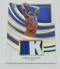 Aaron Wiggins [Patch Autograph Gold] #131 Basketball Cards 2021 Panini Immaculate Collection Prices