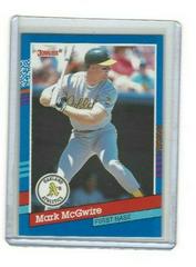 Mark McGwire #105 Baseball Cards 1991 Donruss Prices