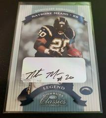 Natrone Means [Significant Signatures] #134 Football Cards 2002 Panini Donruss Classics Prices